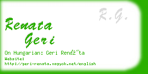 renata geri business card